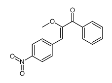 2-methoxy-3-(4-nitrophenyl)-1-phenylprop-2-en-1-one Structure