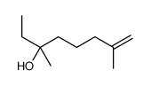 3,7-dimethyloct-7-en-3-ol结构式