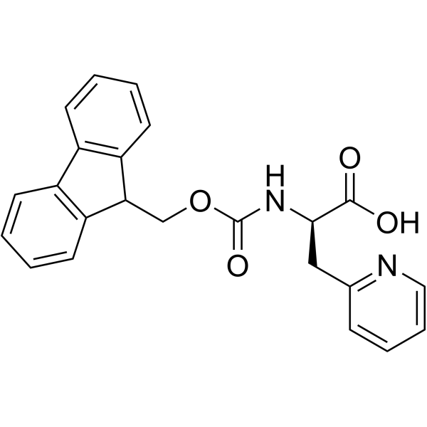 Fmoc-3-(2-pyridyl)-D-Ala-OH Structure