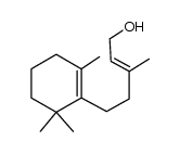 (E)-3-methyl-5-(2',6',6'-trimethylcyclohex-1'-en-1'-yl)pent-2-en-1-ol结构式