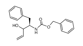 ((R)-1-Benzyl-2-hydroxy-but-3-enyl)-carbamic acid benzyl ester结构式
