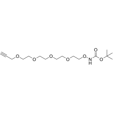 Boc-aminooxy-PEG4-propargyl结构式