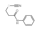 N-phenyl-3-thiocyanato-propanamide结构式