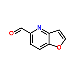 呋喃并[3,2-b]吡啶-5-羧醛结构式