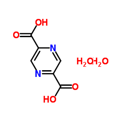2,5-Pyrazinedicarboxylic acid dihydrate Structure