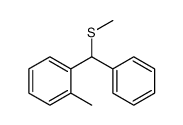 1-methyl-2-[methylsulfanyl(phenyl)methyl]benzene Structure