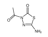 1,3,4-Thiadiazol-2(3H)-one, 3-acetyl-5-amino- (9CI)结构式