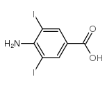 4-氨基-3,5-二碘苯甲酸结构式