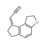 (1,2,6,7,-Tetrahydro-8H-indeno[5,4-b]furan-8-ylidene)acetonitrile Structure