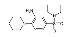 3-氨基-N,N-二乙基-4-哌啶-1-苯磺酰胺结构式