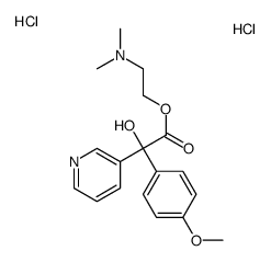 2-(dimethylamino)ethyl 2-hydroxy-2-(4-methoxyphenyl)-2-pyridin-3-ylacetate,dihydrochloride Structure