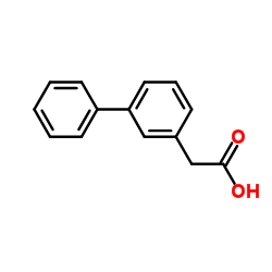2-([1,1'-联苯]-3-基)乙酸结构式