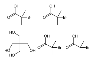 季戊四醇四(2-溴异丁酸酯)结构式