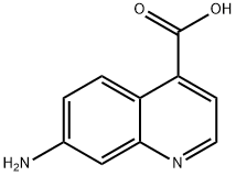 7-氨基喹啉-4-羧酸结构式