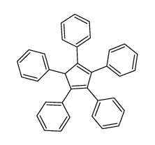 1,2,3,4,5-pentaphenyl-1,3-cyclopentadiene Structure