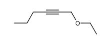 1-ethoxy-hex-2-yne结构式