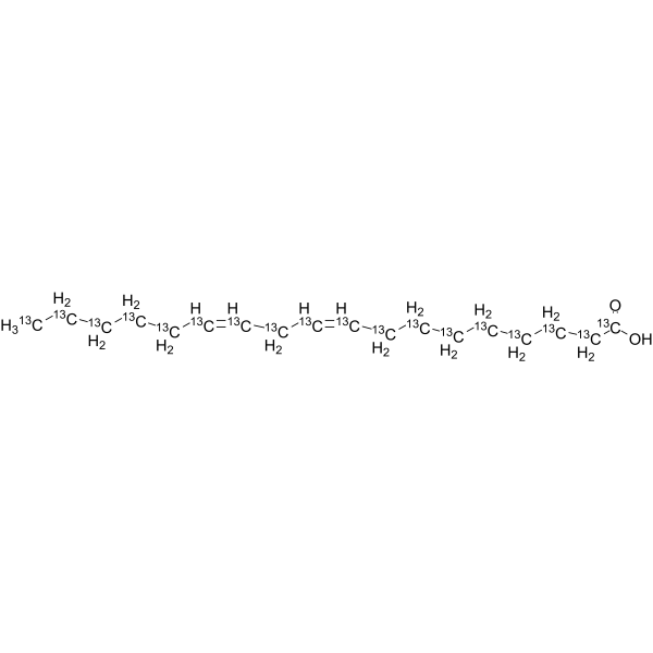 Linoleic Acid-13C18 Structure