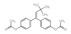 Phenol,4,4'-(3,3-dimethyl-1-butenylidene)bis-, diacetate (9CI) Structure
