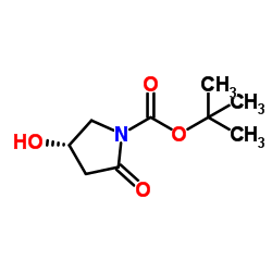 S-1-BOC-2-氧代-4-羟基吡咯烷结构式