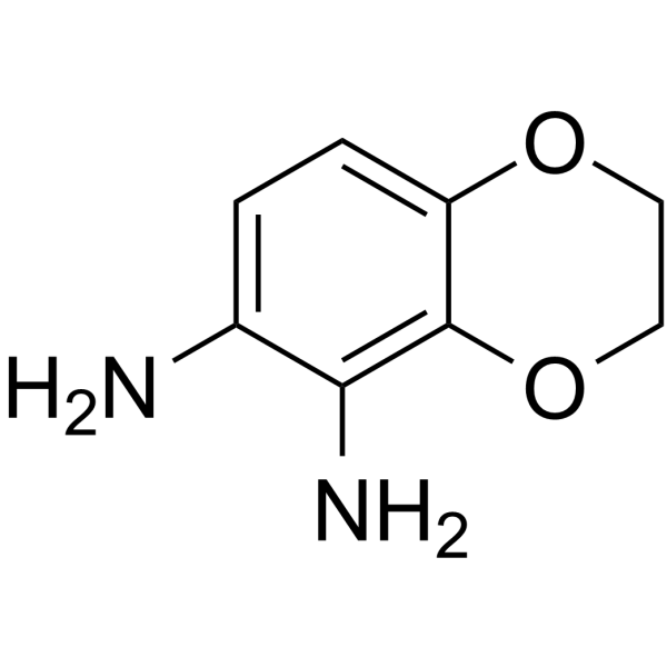 1,2-二氨基-3,4-乙烯二氧基苯结构式