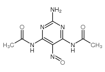 Acetamide,N,N'-(2-amino-5-nitroso-4,6-pyrimidinediyl)bis- (8CI,9CI) Structure