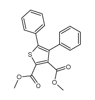 dimethyl 4,5-diphenylthiophene-2,3-dicarboxylate Structure