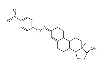 17β-Hydroxyestr-4-en-3-one O-(p-nitrophenyl)oxime结构式