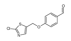 4-[(2-CHLORO-1,3-THIAZOL-5-YL)METHOXY]BENZENECARBALDEHYDE结构式