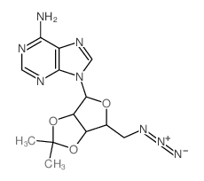 5-Azido-5-deoxy-2,3-O-isopropylideneadenosine Structure