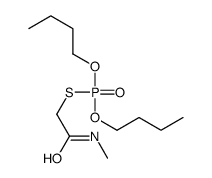 2-dibutoxyphosphorylsulfanyl-N-methylacetamide Structure