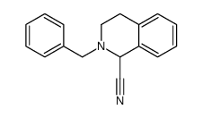 2-苄基-1,2,3,4-四氢异喹啉-1-甲腈结构式