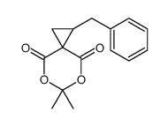 2-benzyl-6,6-dimethyl-5,7-dioxaspiro[2.5]octane-4,8-dione Structure