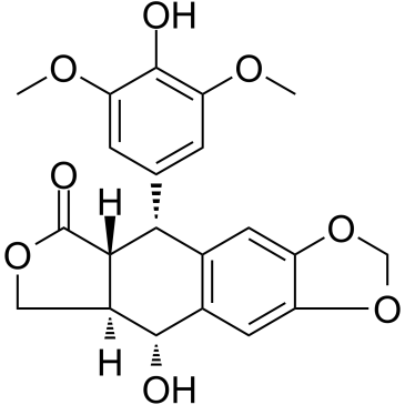 4'-demethylpodophyllotoxin Structure