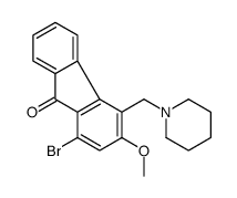 1-bromo-3-methoxy-4-(piperidin-1-ylmethyl)fluoren-9-one Structure