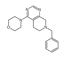 4-(7-benzyl-6,8-dihydro-5H-pyrido[3,4-d]pyrimidin-4-yl)morpholine结构式