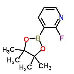 2-氟吡啶-3-硼酸频哪醇酯结构式
