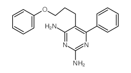 5-(3-phenoxypropyl)-6-phenyl-pyrimidine-2,4-diamine Structure