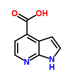 7-氮杂吲哚-4-羧酸结构式