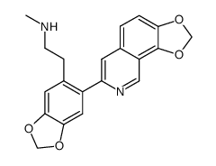 刻叶紫堇胺结构式