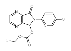 7-Chloromethyloxy-carbonyloxy-6-(5-chloropyridin-2-yl)-6,7-dihydro-5H-pyrrolo[3,4-b]pyrazin-5-one Structure