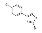 5-BROMO-3-(4-CHLOROPHENYL)ISOXAZOLE Structure