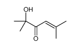2-hydroxy-2,5-dimethylhex-4-en-3-one结构式