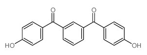 [3-(4-hydroxybenzoyl)phenyl]-(4-hydroxyphenyl)methanone结构式