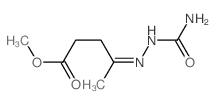 methyl (4E)-4-(carbamoylhydrazinylidene)pentanoate结构式