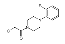 2-CHLORO-1-[4-(2-FLUORO-PHENYL)-PIPERAZIN-1-YL]-ETHANONE结构式