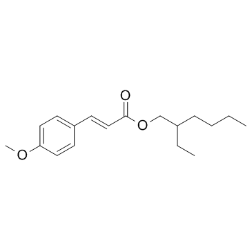 Octyl 4-methoxycinnamate structure