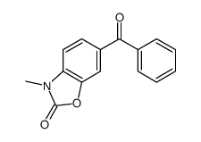6-benzoyl-3-methyl-1,3-benzoxazol-2-one结构式