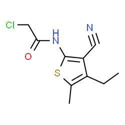 2-Chloro-N-(3-cyano-4-ethyl-5-methylthien-2-yl)-acetamide Structure