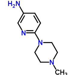 6-(4-甲基哌嗪-1-基)吡啶-3-胺结构式