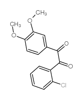 2-氯-3′,4′-二甲氧基苯偶酰结构式